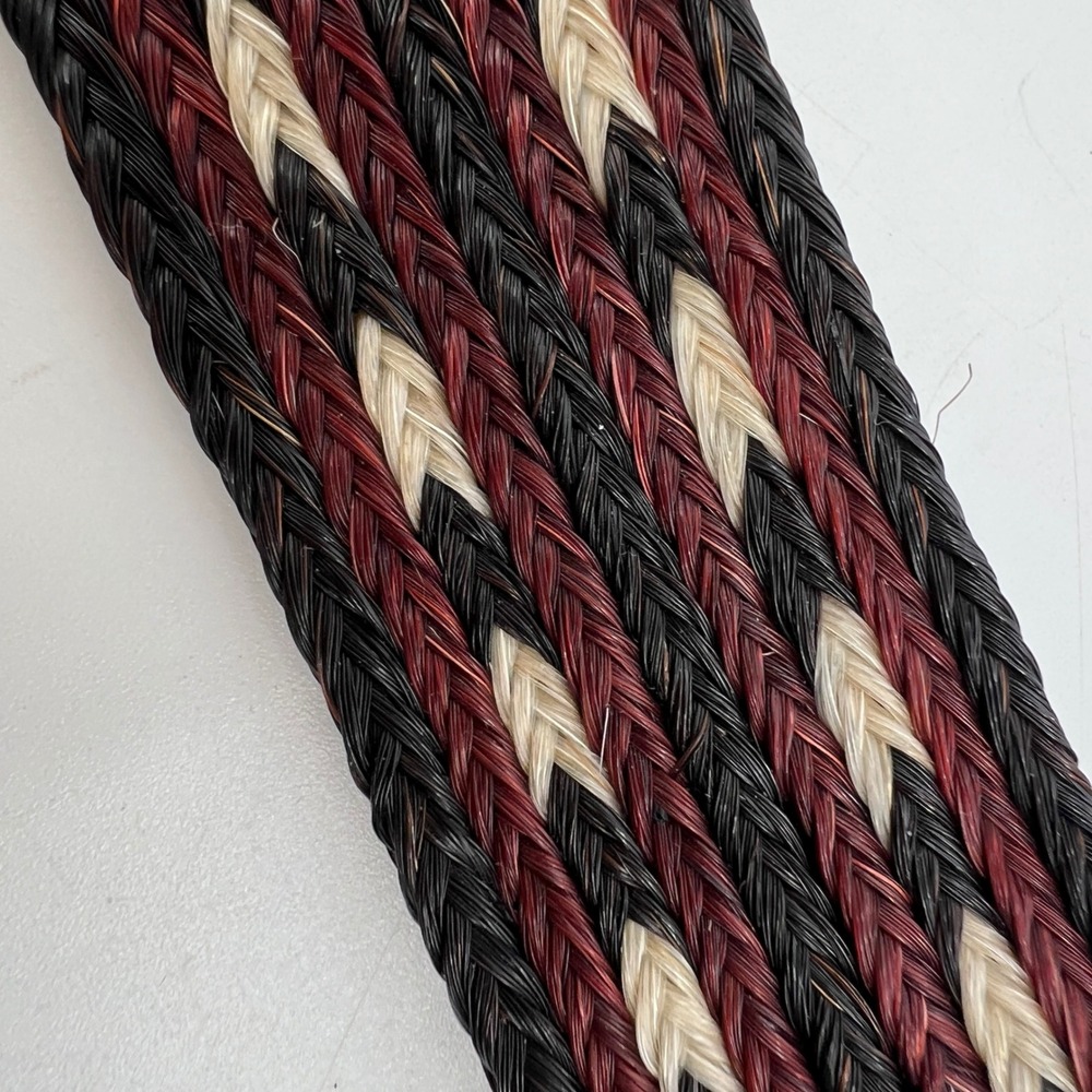 Western Horsehair Braided Belt‎ Blank Size 36 Hand Tooled Leather Brown - Picture 3 of 7